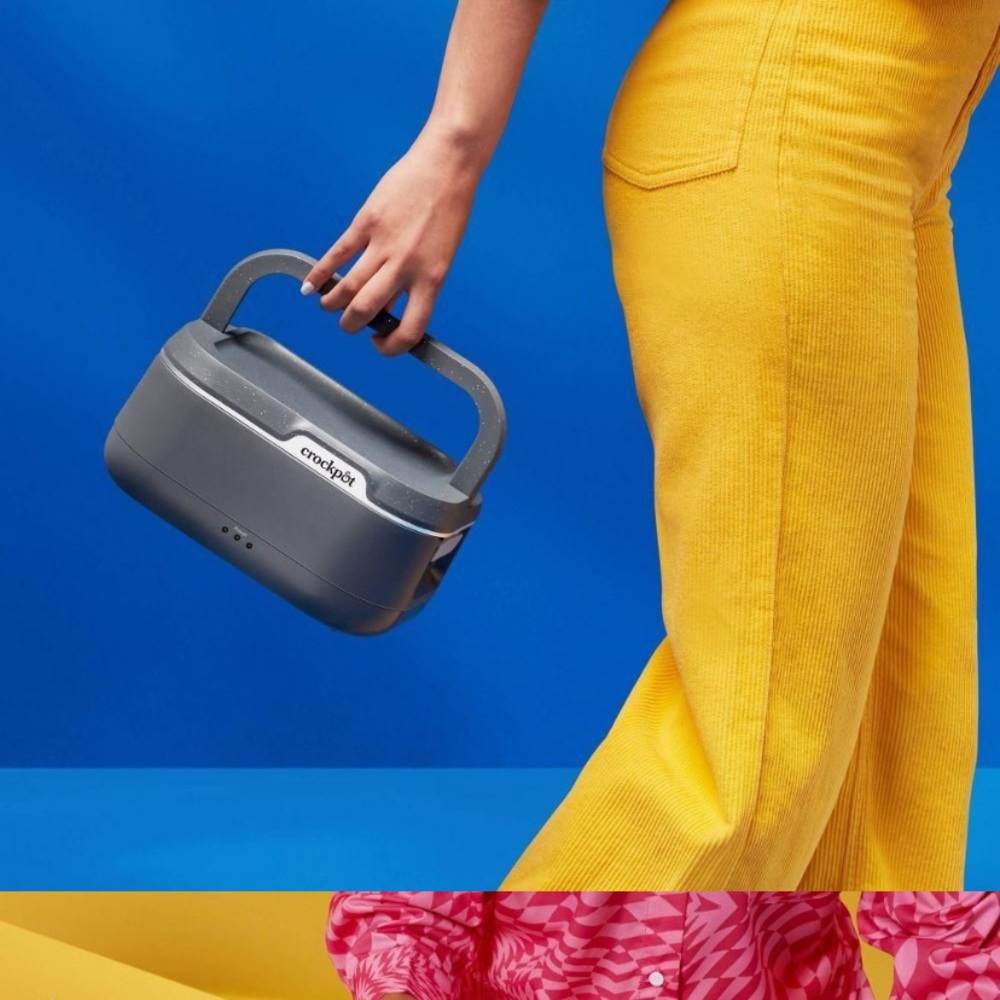 NIP Crockpot Gray Electric lunch box